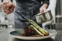 Detailaufnahme im Restaurant Gemmel in Saarbrücken 