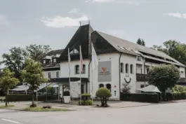 Aussenbereich des Landhotels Buchnas 